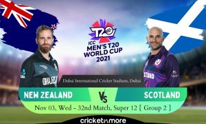 Newzealand vs Scotland Live Match Today 2021